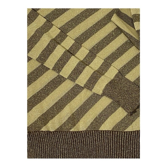 VINTAGE Daytrip Women's Striped Knit Metallic Sweater - Picture 7 of 9